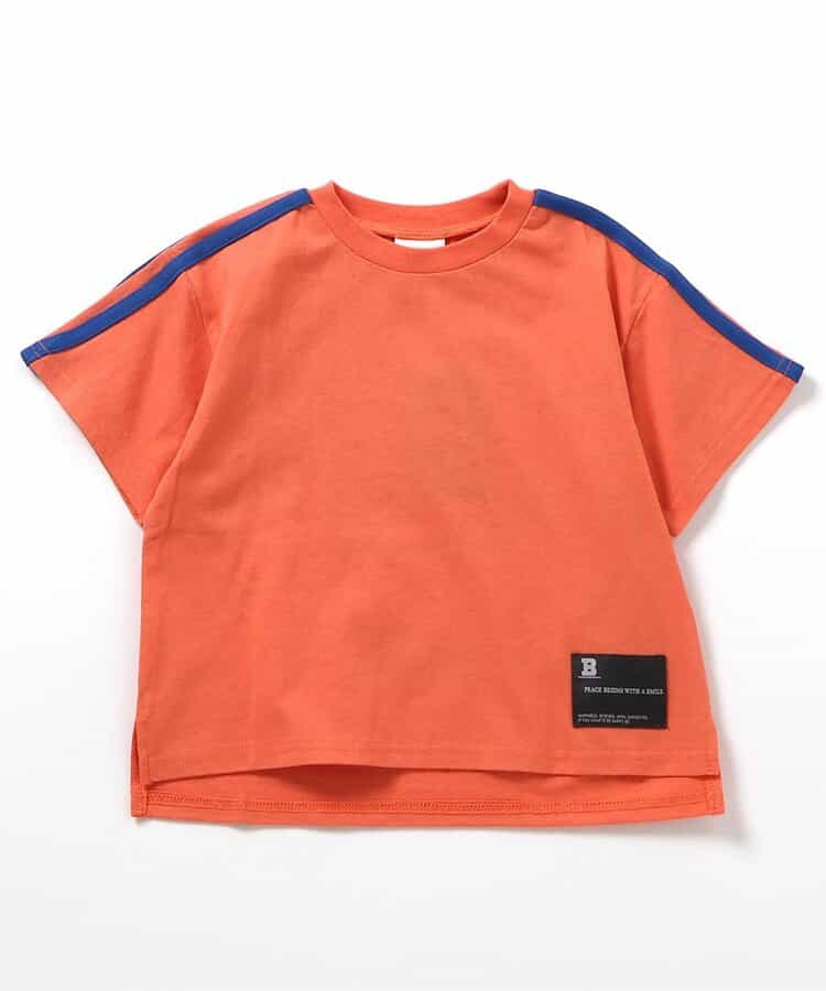 Japanese children's clothing BREEZE letter print top 90-160cm girls summer TOPS