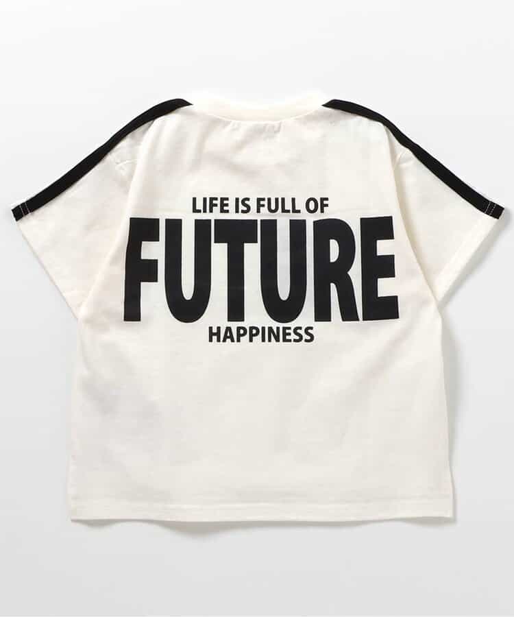 Japanese children's clothing BREEZE letter print top 90-160cm girls summer TOPS