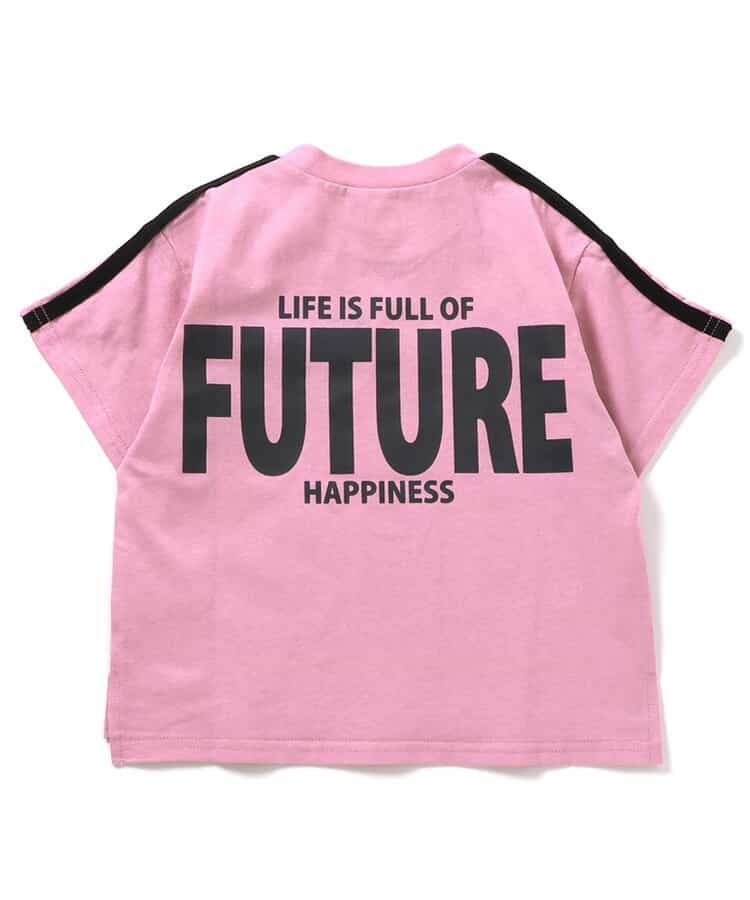 Japanese children's clothing BREEZE letter print top 90-160cm girls summer TOPS