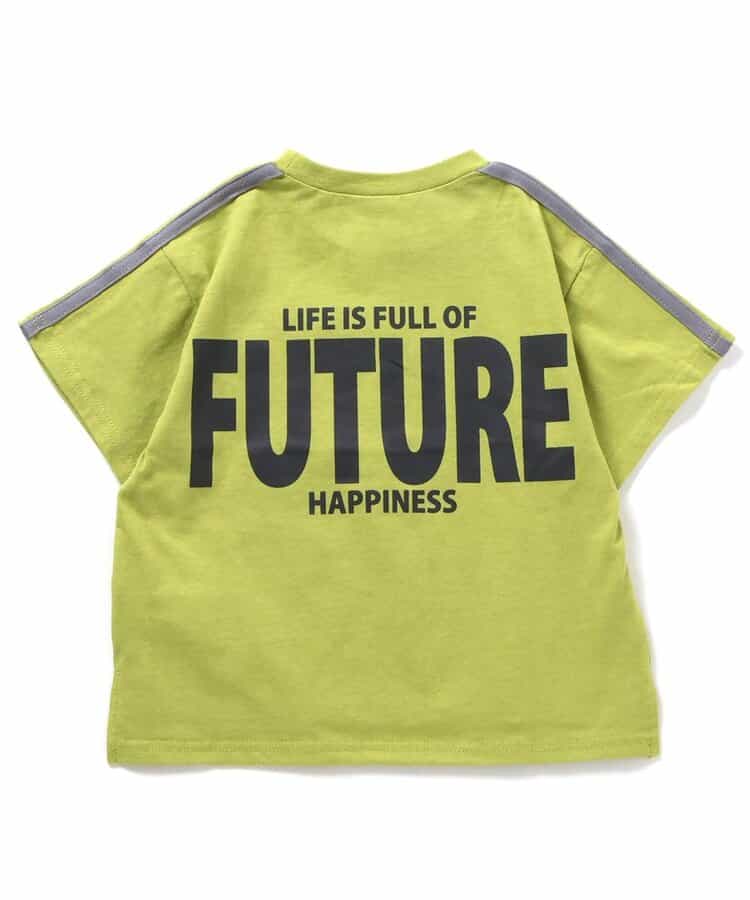 Japanese children's clothing BREEZE letter print top 90-160cm girls summer TOPS