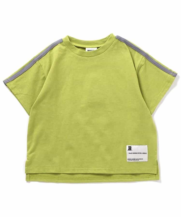Japanese children's clothing BREEZE letter print top 90-160cm girls summer TOPS