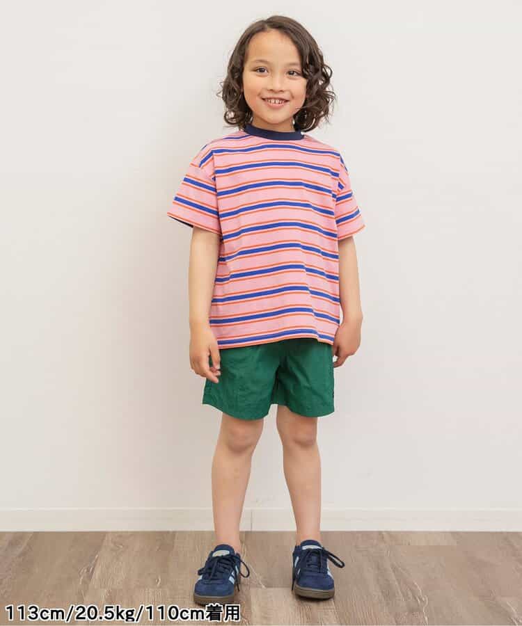 Japanese children's clothing BREEZE striped top 90-160cm boys/girls summer TOPS