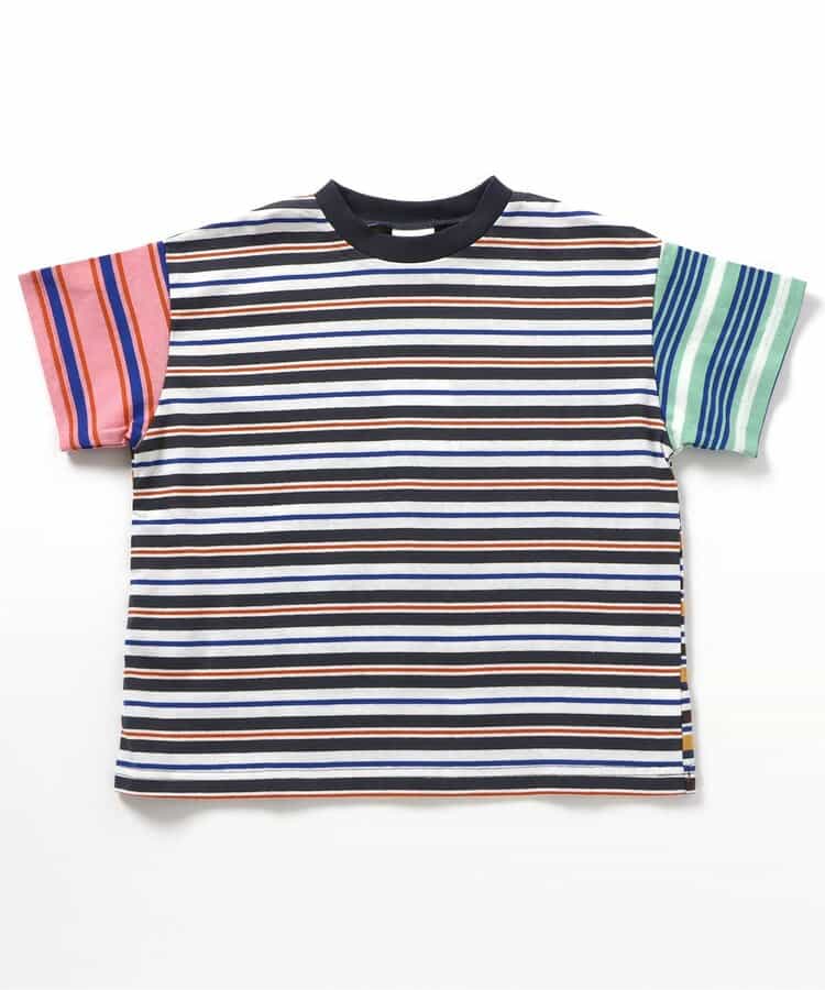 Japanese children's clothing BREEZE striped top 90-160cm boys/girls summer TOPS