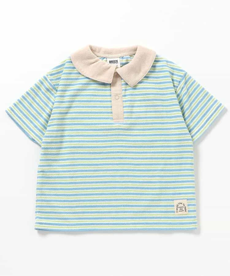 Japanese BREEZE Towel Collar Top 80-140cm Boys Summer TOPS