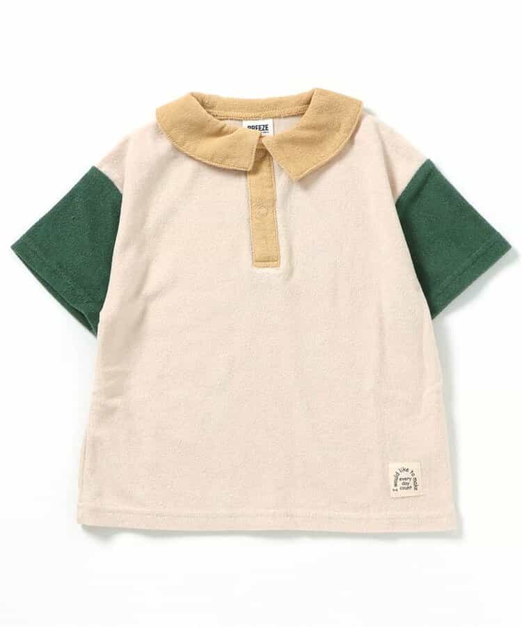 Japanese BREEZE Towel Collar Top 80-140cm Boys Summer TOPS