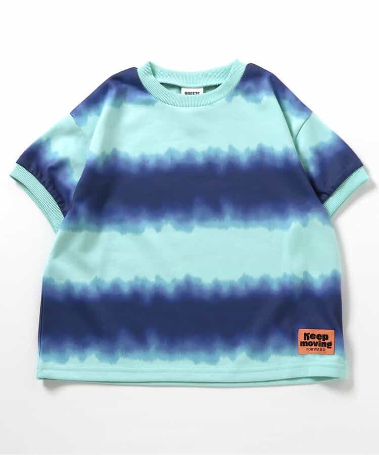 Japanese children's clothing BREEZE tie-dye print top 90-160cm boys' summer TOPS