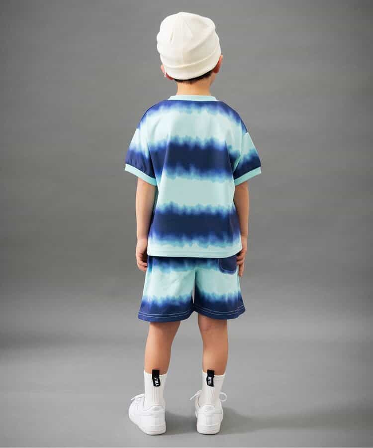 Japanese children's clothing BREEZE tie-dye print top 90-160cm boys' summer TOPS