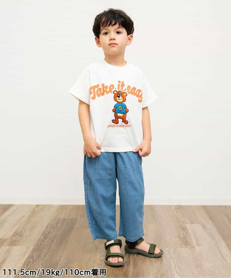 Japanese children's clothing BREEZE fur pattern top 80-140cm boys/girls summer TOPS