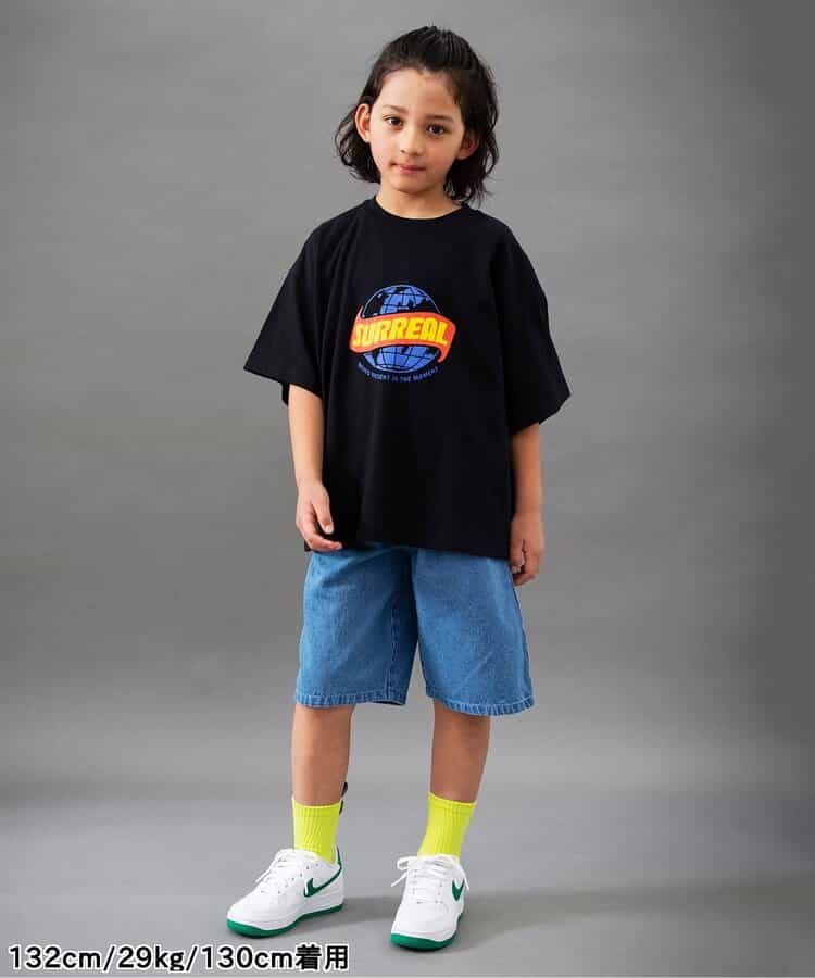 Japanese children's clothing BREEZE printed short-sleeved top 90-160cm boys' summer TOPS