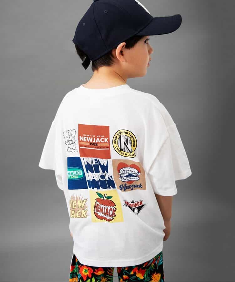 Japanese children's clothing BREEZE printed short-sleeved top 90-160cm boys' summer TOPS