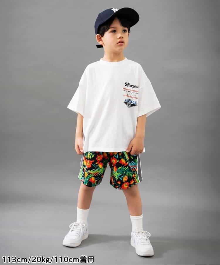 Japanese children's clothing BREEZE printed short-sleeved top 90-160cm boys' summer TOPS