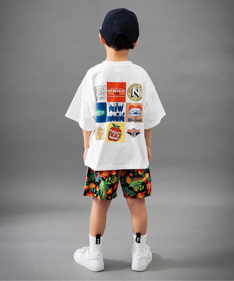 Japanese children's clothing BREEZE printed short-sleeved top 90-160cm boys' summer TOPS