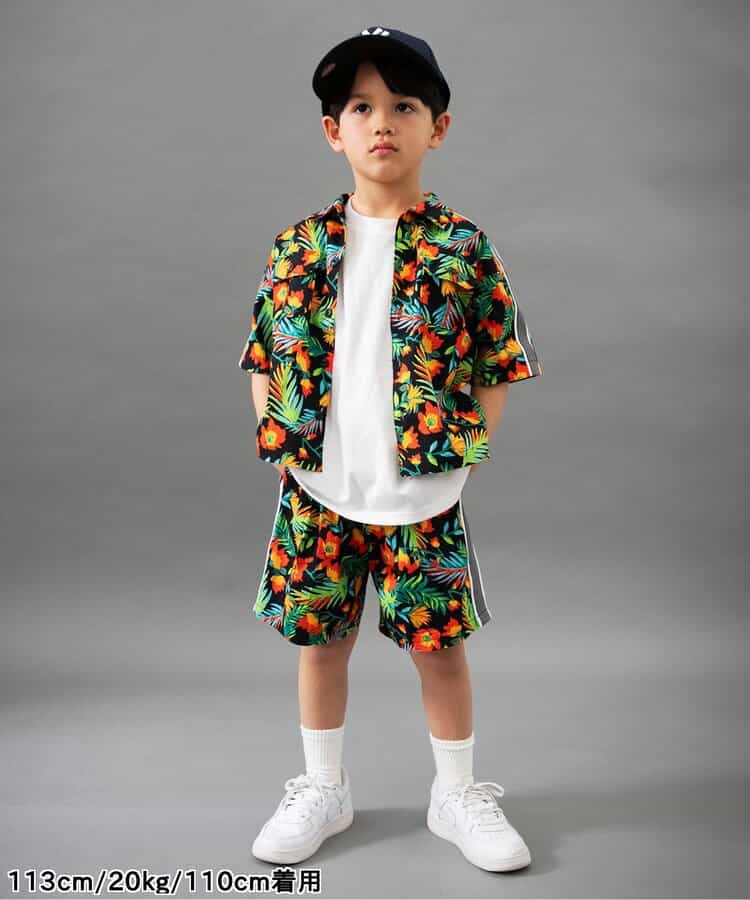 Japanese children's clothing BREEZE printed short-sleeved top 90-160cm boys' summer TOPS