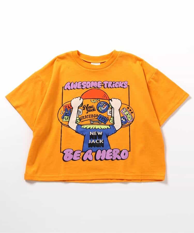 Japanese children's clothing BREEZE printed short-sleeved top 90-160cm boys' summer TOPS