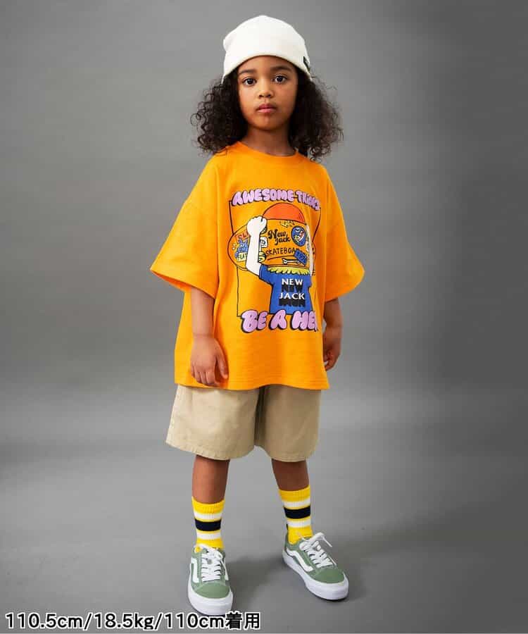 Japanese children's clothing BREEZE printed short-sleeved top 90-160cm boys' summer TOPS