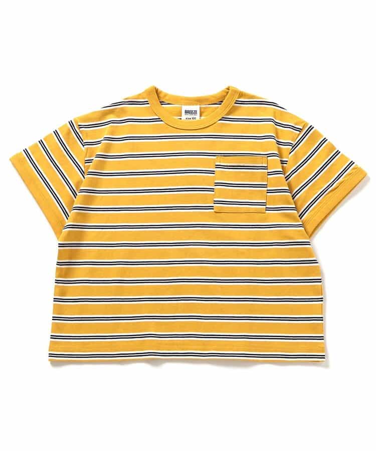 Japanese children's clothing BREEZE striped top 90-160cm boys' summer TOPS
