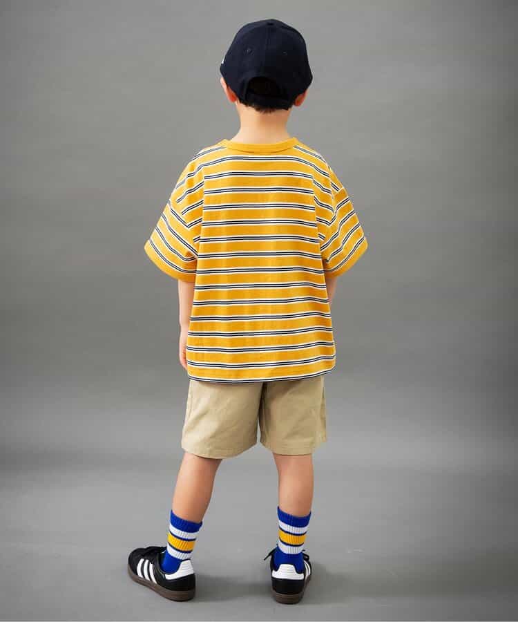 Japanese children's clothing BREEZE striped top 90-160cm boys' summer TOPS