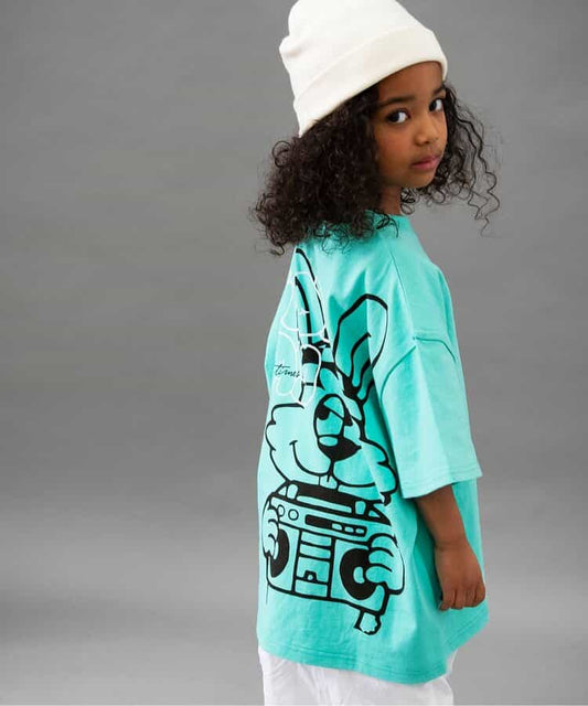 Japanese children's clothing BREEZE printed short-sleeved top 90-160cm boys' summer TOPS