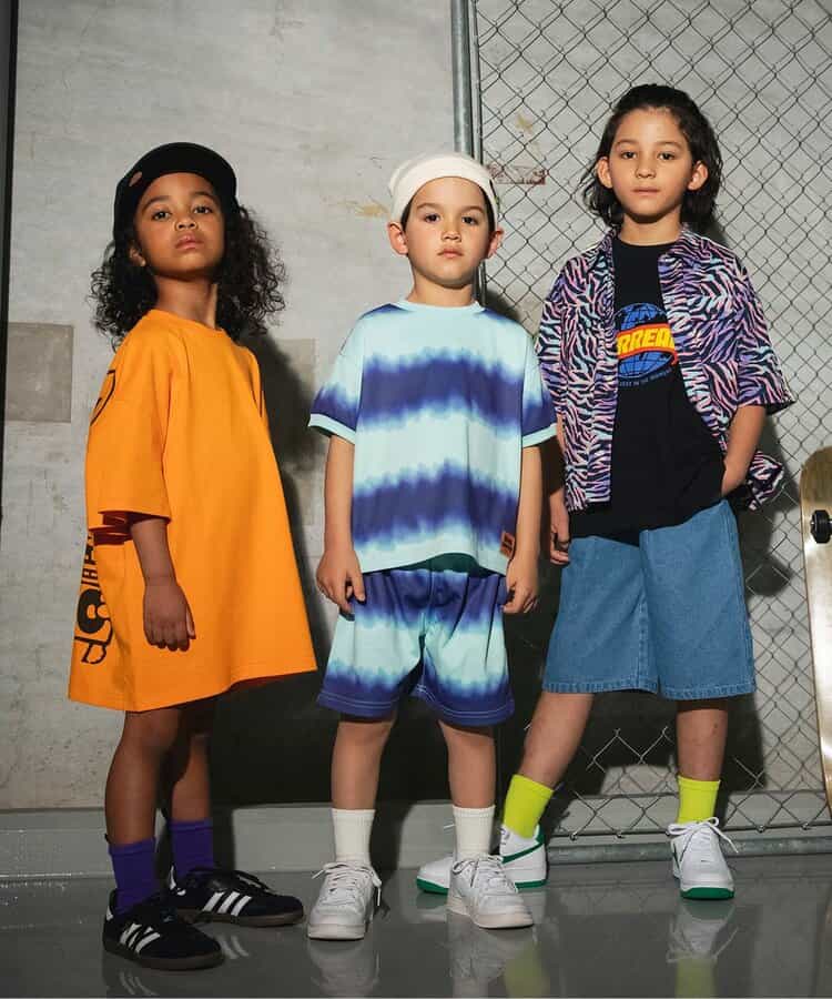 Japanese children's clothing BREEZE printed short-sleeved top 90-160cm boys' summer TOPS