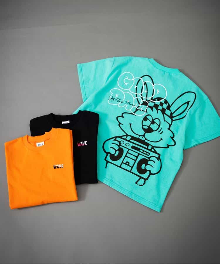 Japanese children's clothing BREEZE printed short-sleeved top 90-160cm boys' summer TOPS