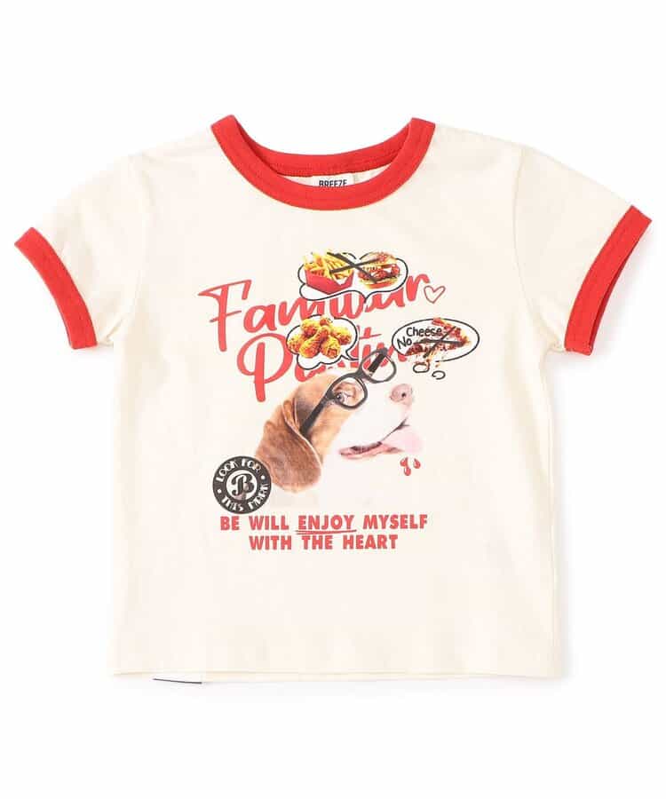BREEZE Japanese children's clothing paparazzi pattern top 80-140cm boys/girls summer TOPS