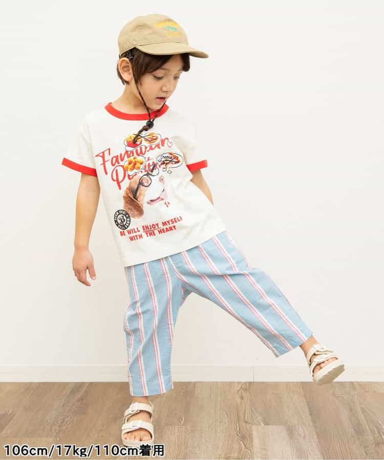 BREEZE Japanese children's clothing paparazzi pattern top 80-140cm boys/girls summer TOPS