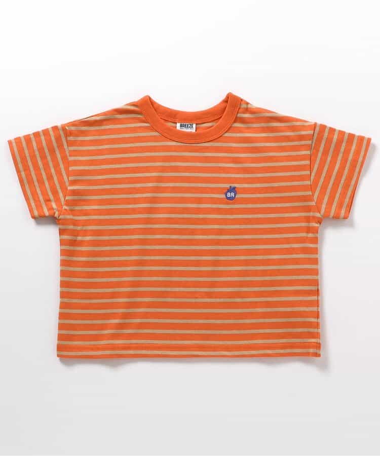 Japanese children's clothing BREEZE loose striped top 80-150cm boys' summer TOPS
