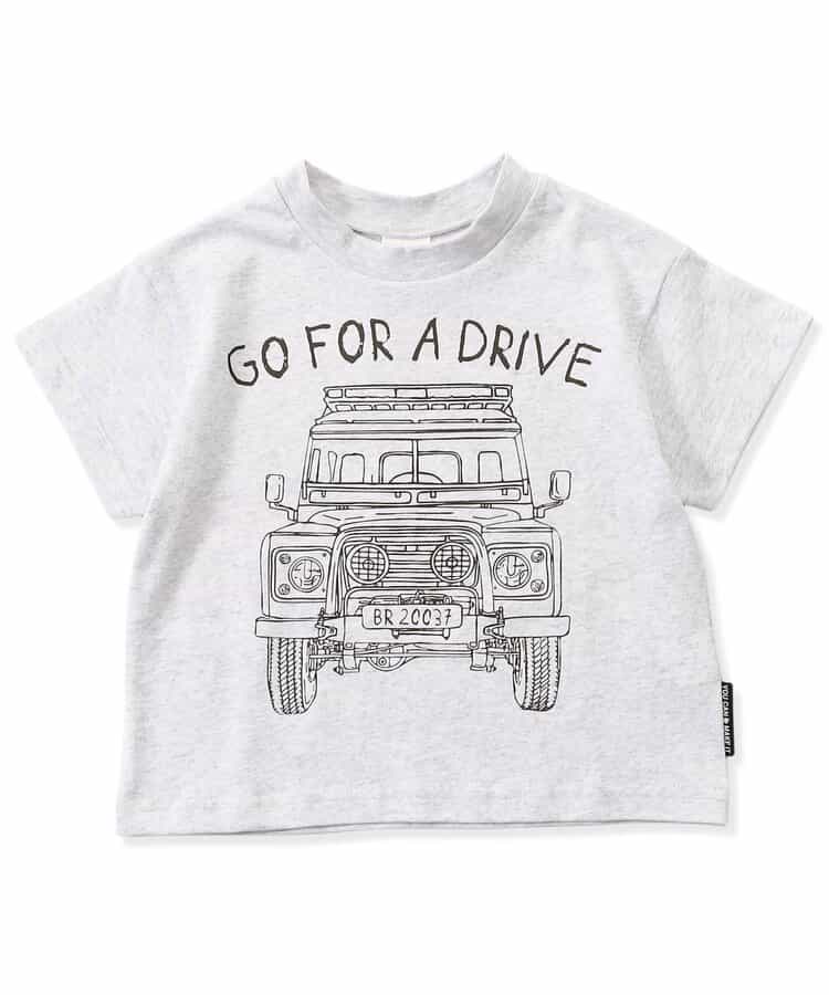 Japanese children's clothing BREEZE car and hamburger short-sleeved top 80-140cm boys' summer TOPS