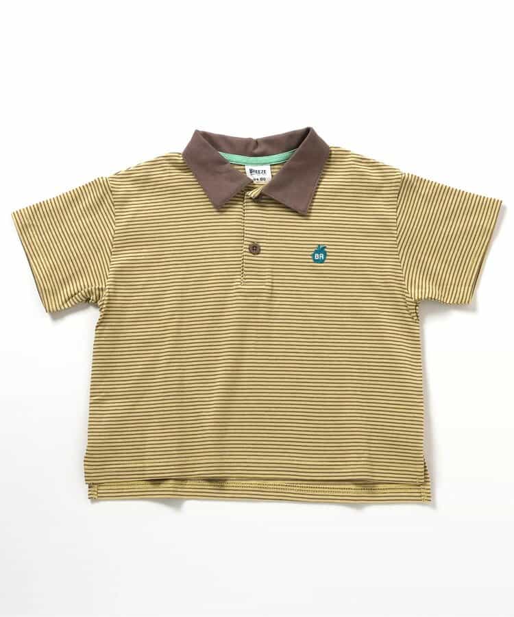 Japanese children's clothing BREEZE polo striped top 80-150cm boys' summer TOPS