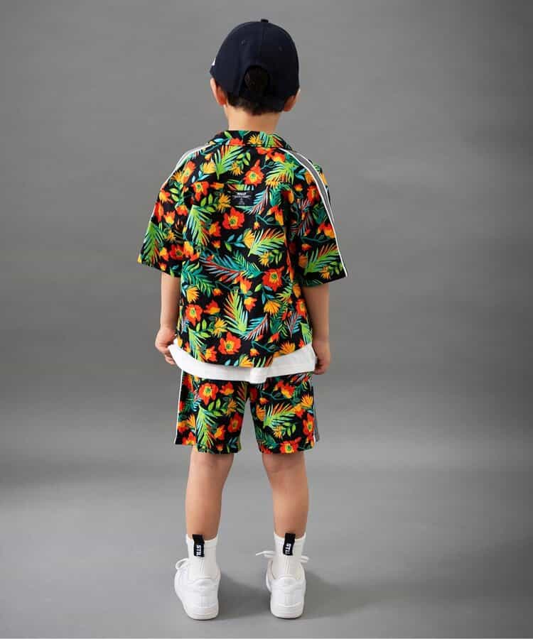 Japanese children's clothing BREEZE edge pattern shirt 90-160cm boys summer TOPS