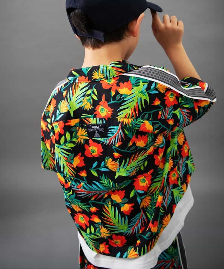 Japanese children's clothing BREEZE edge pattern shirt 90-160cm boys summer TOPS