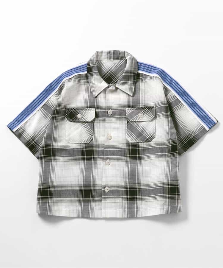 Japanese children's clothing BREEZE edge pattern shirt 90-160cm boys summer TOPS