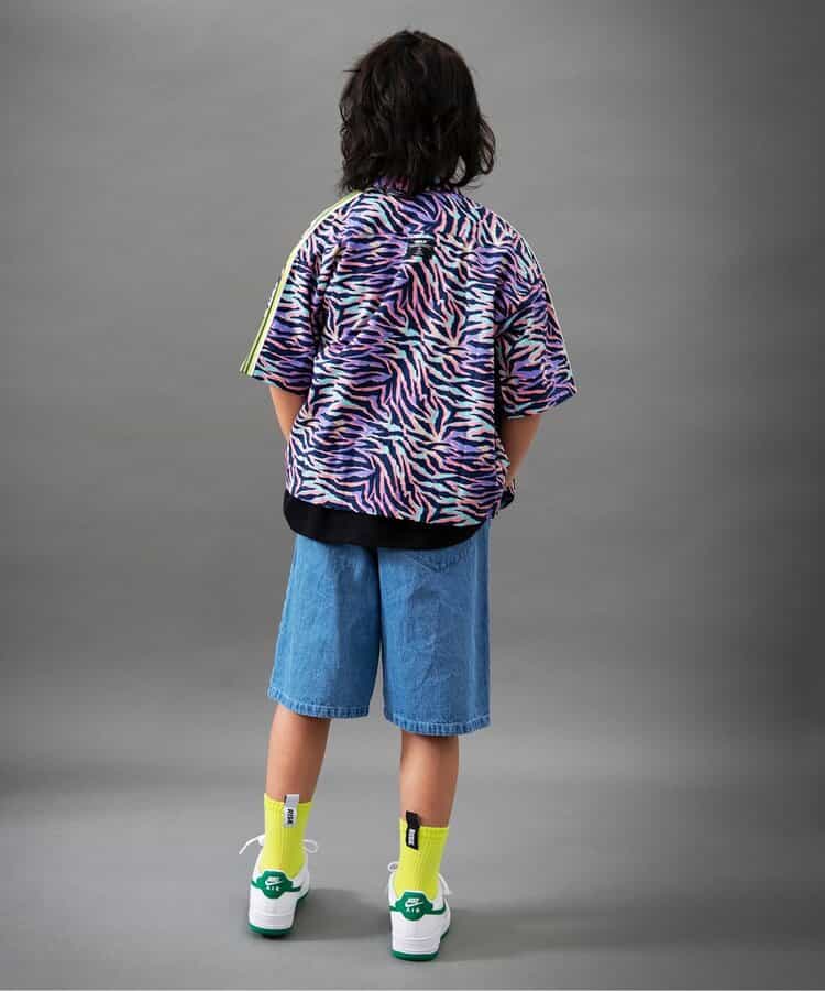 Japanese children's clothing BREEZE edge pattern shirt 90-160cm boys summer TOPS