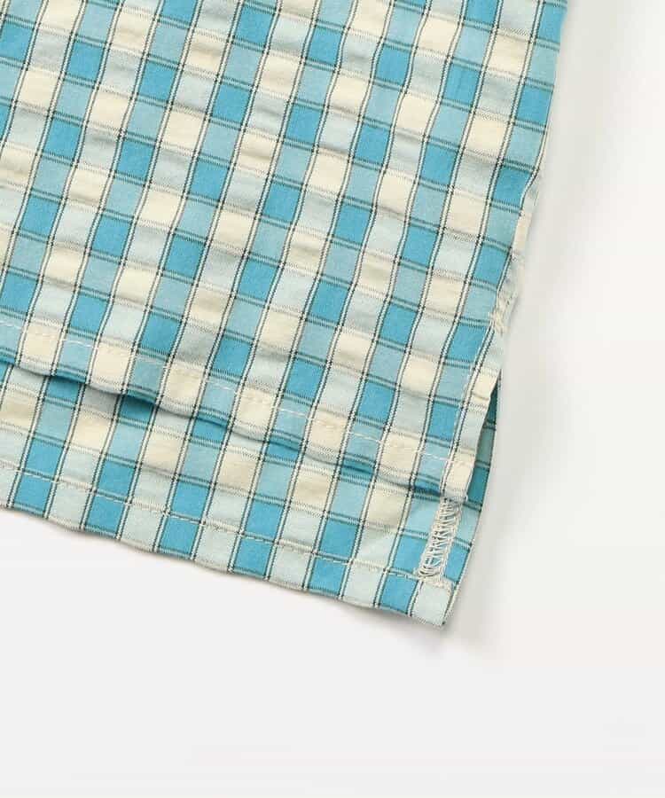 Japanese children's clothing BREEZE plaid sailor top 90-140cm boys/girls summer TOPS