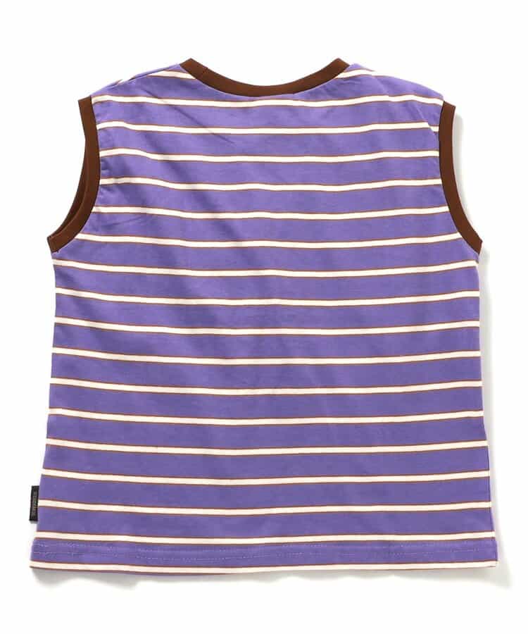 Japanese children's clothing BREEZE striped vest 90-150cm girls summer TOPS