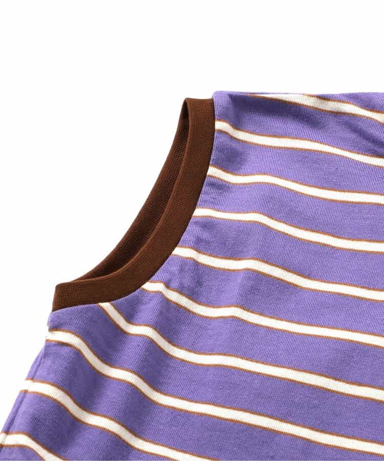 Japanese children's clothing BREEZE striped vest 90-150cm girls summer TOPS