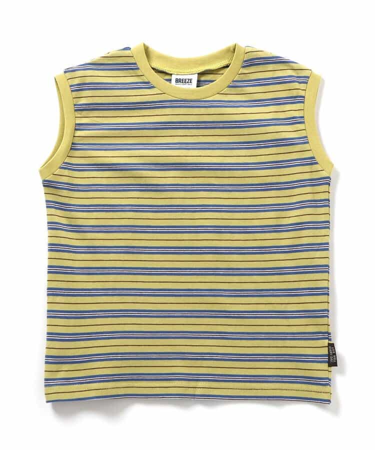 Japanese children's clothing BREEZE striped vest 90-150cm girls summer TOPS