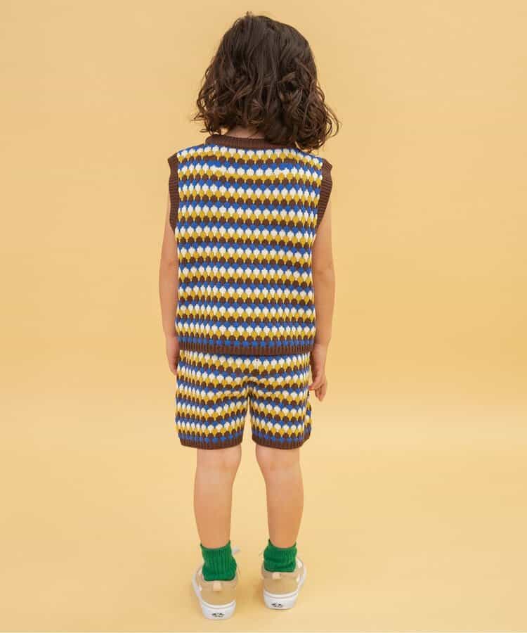 Japanese children's clothing BREEZE knitted vest 80-130cm boys/girls summer TOPS