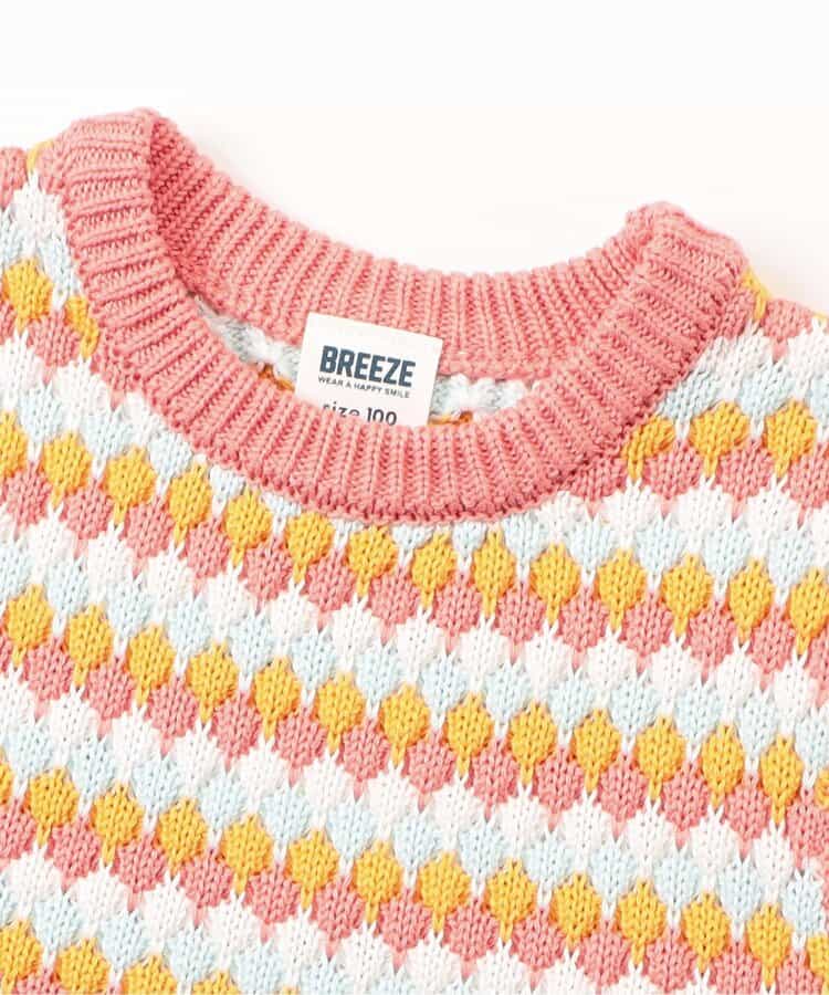 Japanese children's clothing BREEZE knitted vest 80-130cm boys/girls summer TOPS