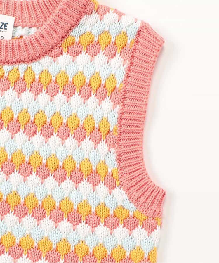 Japanese children's clothing BREEZE knitted vest 80-130cm boys/girls summer TOPS