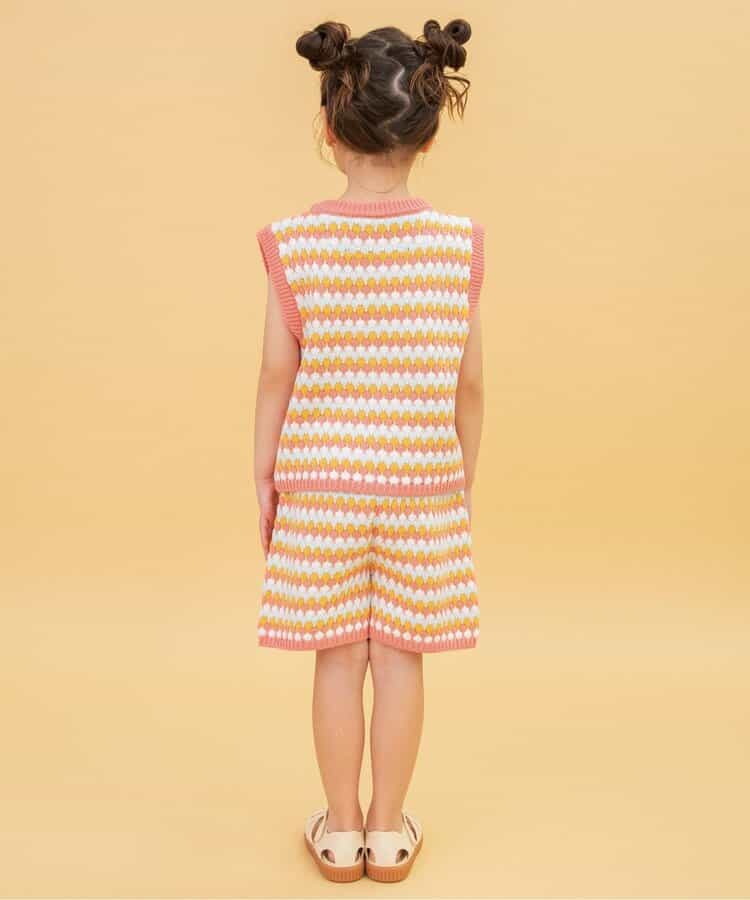 Japanese children's clothing BREEZE knitted vest 80-130cm boys/girls summer TOPS
