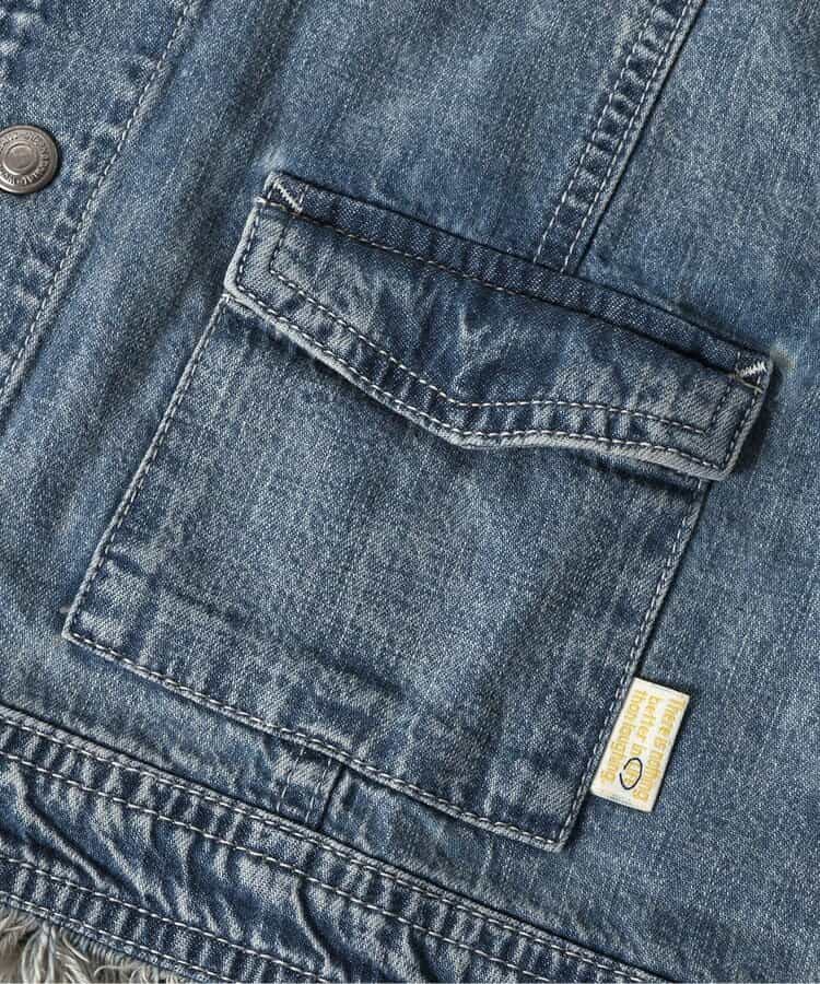 Japanese children's clothing BREEZE tassel denim vest 80-140cm boys' summer OUTERWEAR
