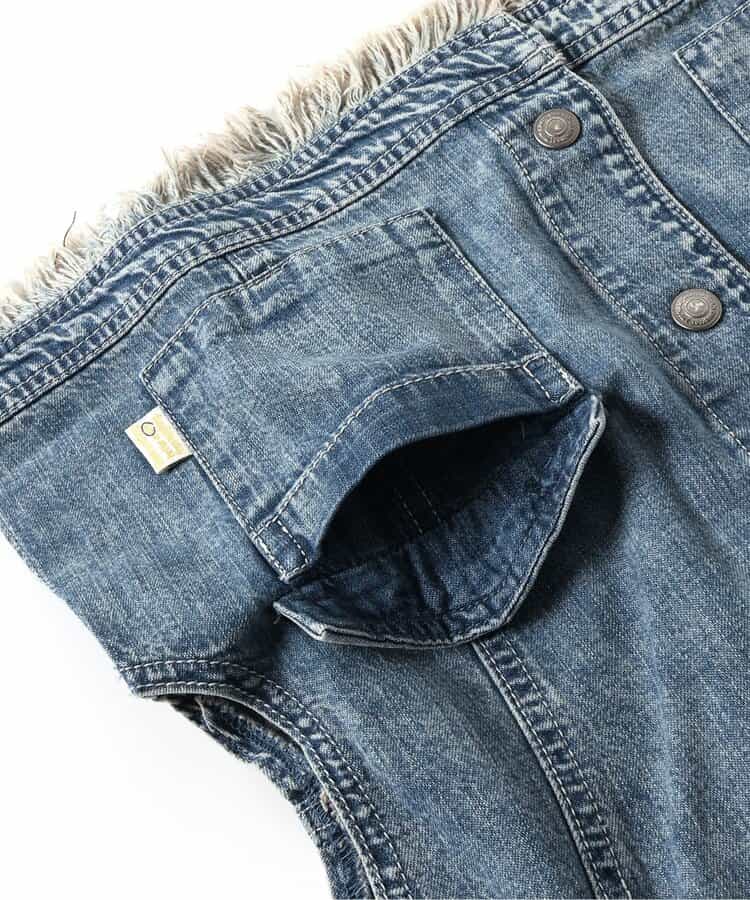 Japanese children's clothing BREEZE tassel denim vest 80-140cm boys' summer OUTERWEAR