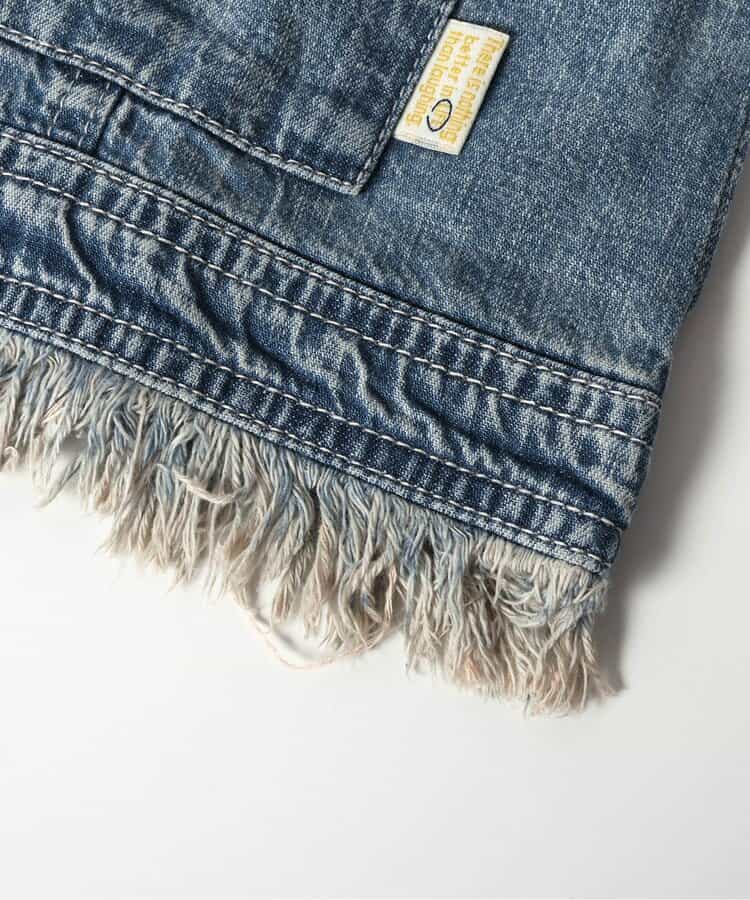 Japanese children's clothing BREEZE tassel denim vest 80-140cm boys' summer OUTERWEAR