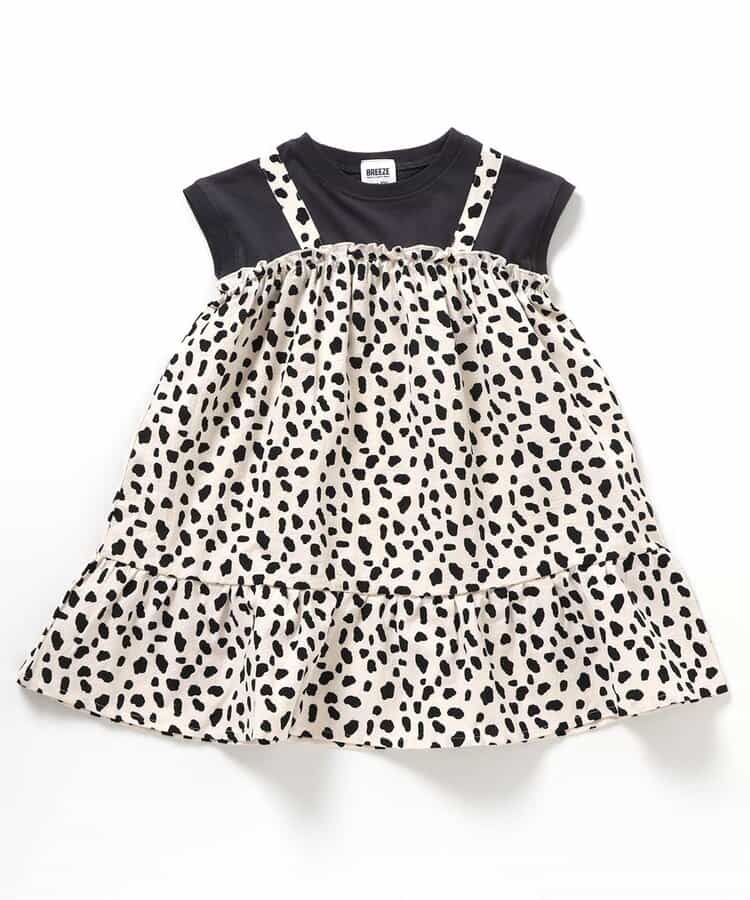BREEZE Fake Two-Piece French Sleeve Dress (80-140cm) for Girls (Summer Dress)