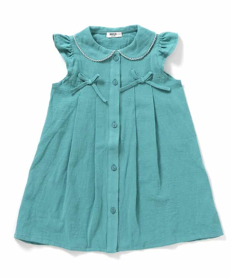 Japanese children's clothing BREEZE bow dress 90-140cm girls summer dresses
