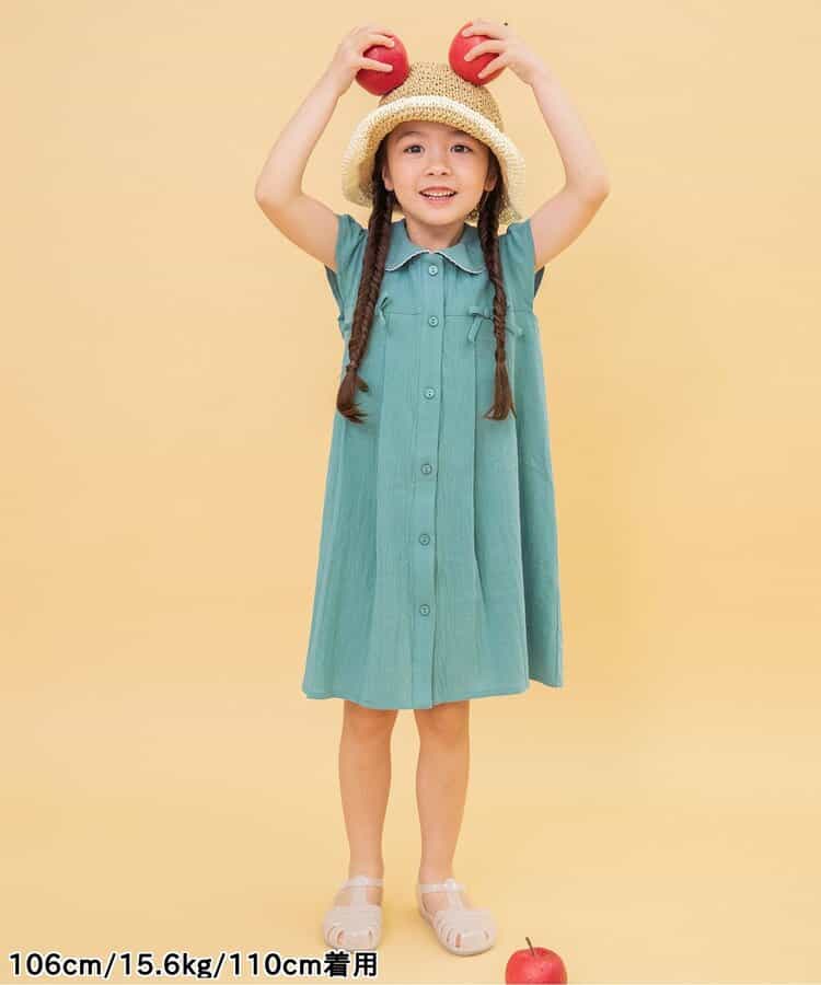 Japanese children's clothing BREEZE bow dress 90-140cm girls summer dresses