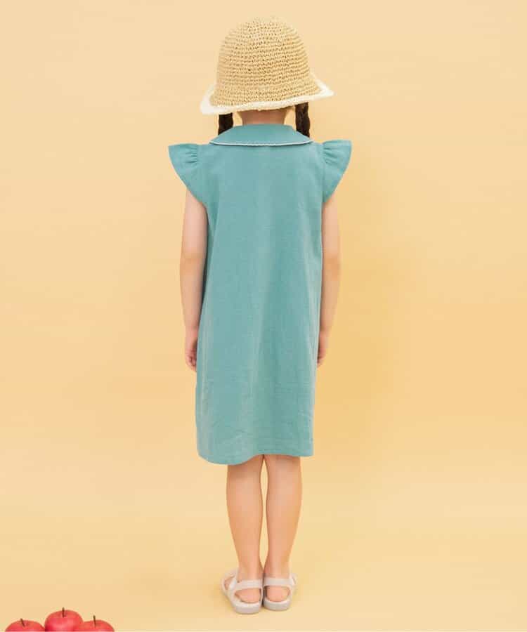 Japanese children's clothing BREEZE bow dress 90-140cm girls summer dresses