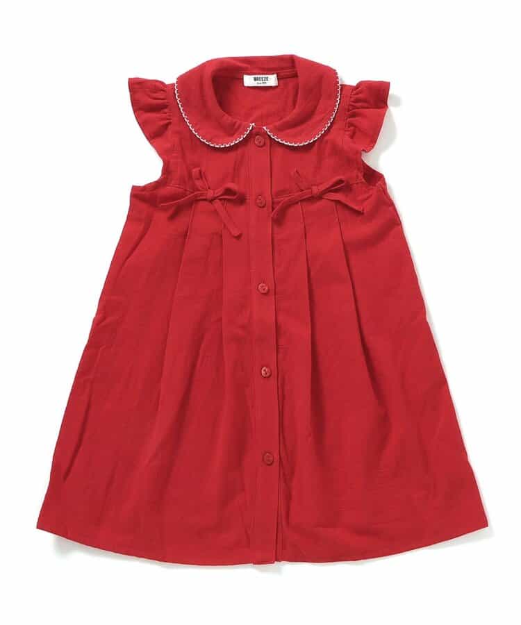 Japanese children's clothing BREEZE bow dress 90-140cm girls summer dresses
