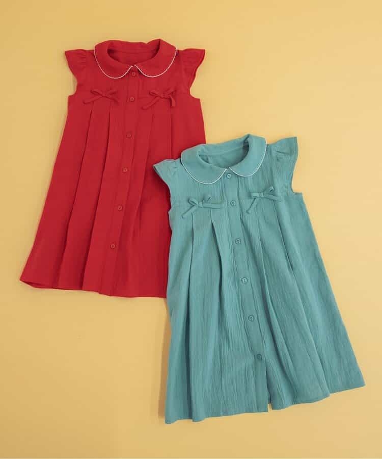 Japanese children's clothing BREEZE bow dress 90-140cm girls summer dresses
